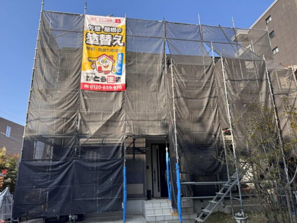 足場仮設の様子です。